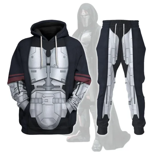 Discover Sith Acolyte Armor Costume Hoodie Sweatshirt Sweatpants Tracksuit Costume Cospla