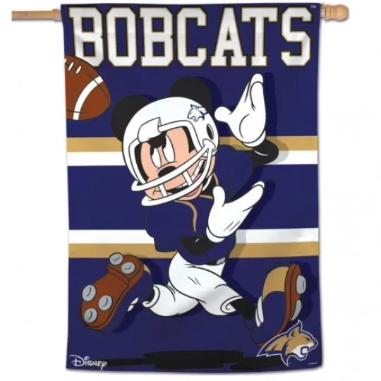 Discover Montana State University Bobcats Mickey Mouse House Flag