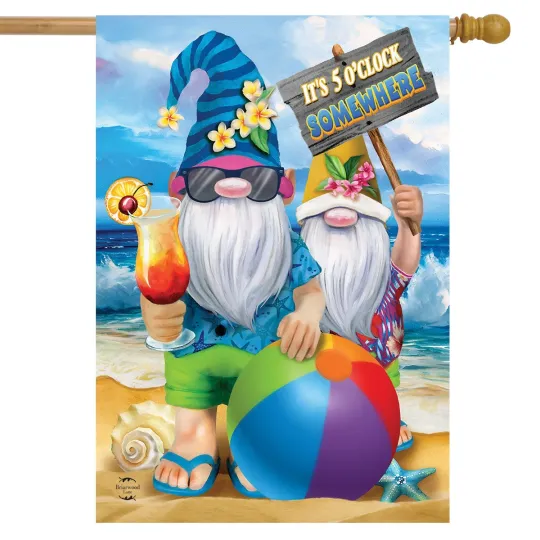 Discover Briarwood Lane Summer Gnomes House Flag