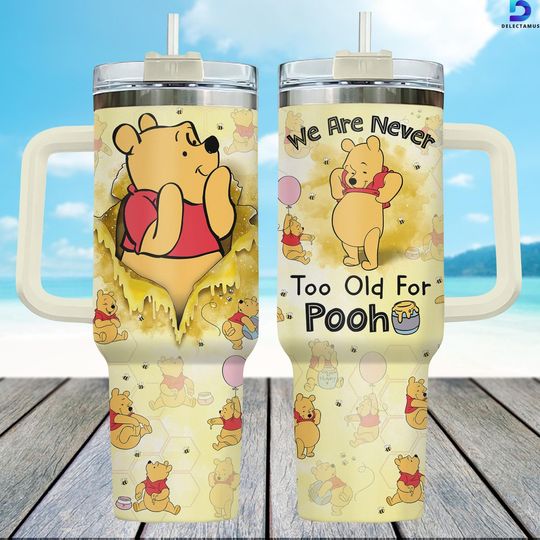 Discover Disney Pooh 40oz Tumbler, Winnie The Pooh Tumbler For Fan, Pooh Bear Stainless Tumbler, Disneyland Trip Steel Tumbler, Pooh Fan Cup