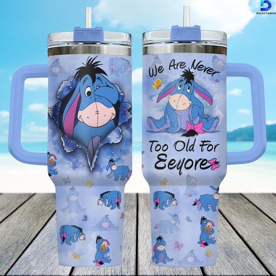 Discover Disney Eeyore 40oz Tumbler, Winnie The Pooh Tumbler For Fan, Eeyore Stainless Tumbler, Disneyland Trip Steel Tumbler, Pooh Friends