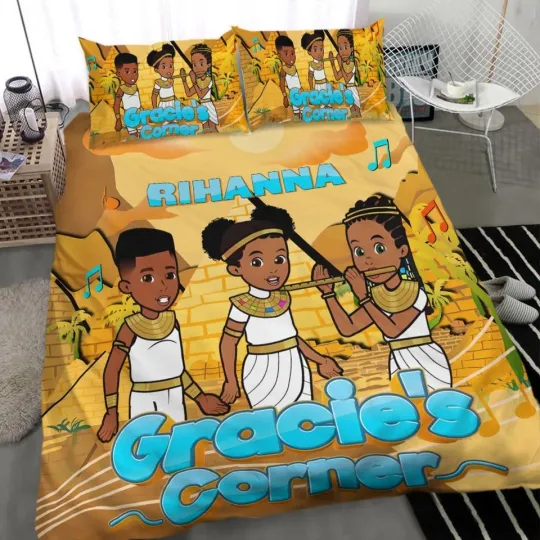 Gracie's Corner Bedding Set Kids Quilt Blanket Bedroom Decor Cartoon Fan Outfit