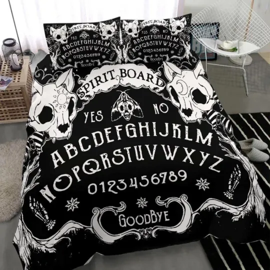 Discover Gothic at Skulls Ouija Board Goth Bedding Set , Size Twin (172*218cm)