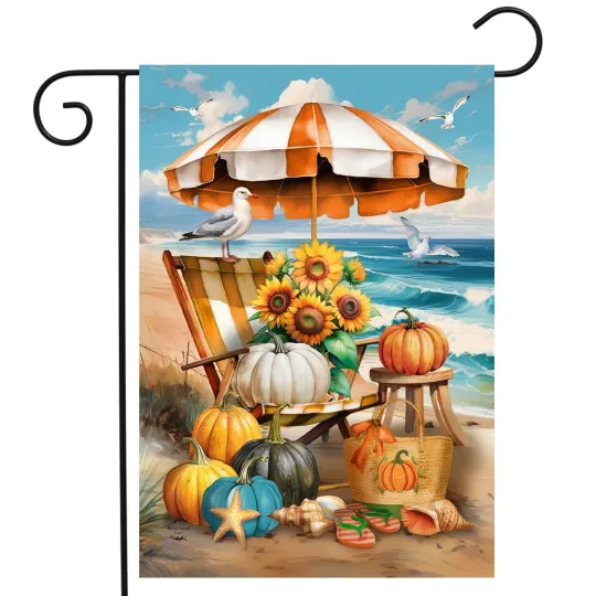 Discover Briarwood Lane Harvest Beachfront Garden Flag