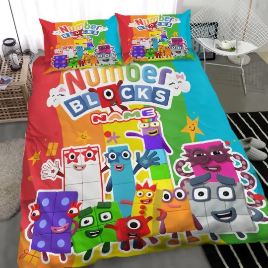Discover Personalized Numberblocks Bedding Set , Size Twin (172*218cm)