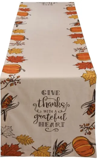 Give Thanks Thanksgiving Table Runner