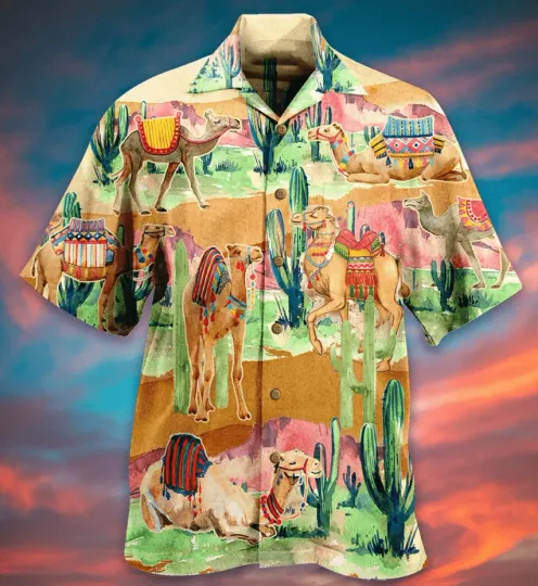 Discover Camel Love Desert Hawaiian Shirt For Men