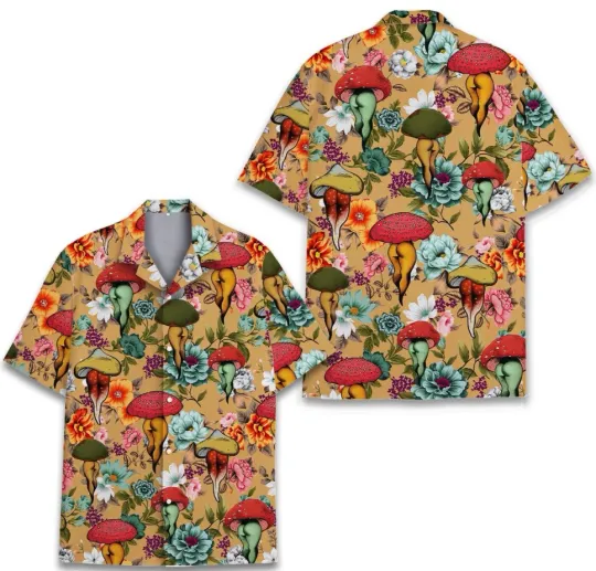Discover Mushroom Butt Hawaiian Shirt for Men Women