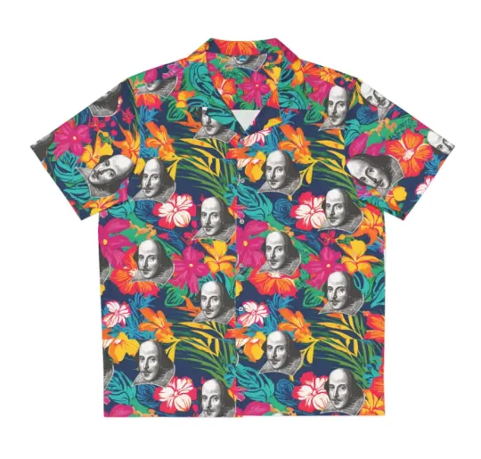 Discover William Shakespeare Men's Hawaiian Shirt