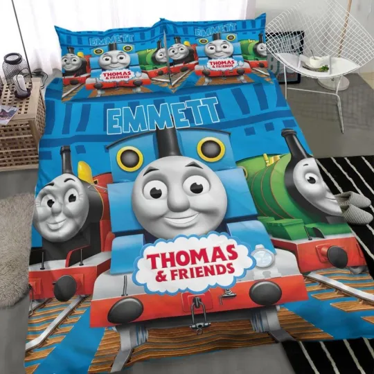 Discover Personalized Thomas The Train Bedding Set , Size Twin (172*218cm)