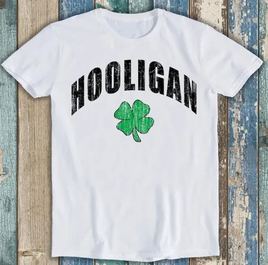 Discover Hooligan Irish Dublin St. Patrick's Day Funny T-Shirt