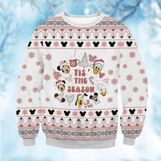Discover Mickey Friends Xmas Sweater, Mickey And Co Ugly Sweater, Donald Duck Xmas Sweater, Daisy Duck Christmas Sweater, Magic Kingdom Gift