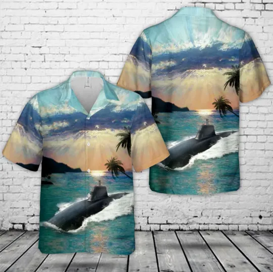 Royal Navy Dreadnought-class submarine Hawaiian Shirt