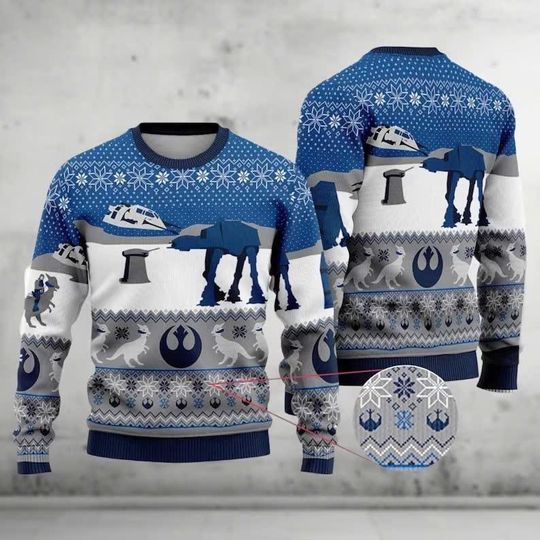 Star Wars Ugly Christmas Sweater, Star Wars Movie Xmas Sweater, Disney Star Wars Christmas Sweater