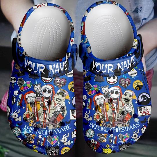 Discover Personalized The Nightmare Before Christmas Clogs Shoes, Nightmare Before Christmas Shoes, Movies Slipper, Funny Slippers.