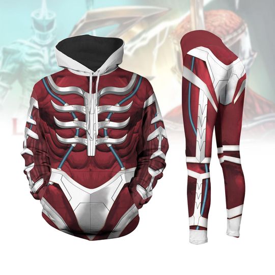 Lord Zedd Mighty Morphin Hoodie Leggings, Power Rangers Gym Leggings For Women, Superhero Cosplay