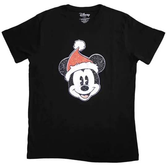 Discover Mickey Mouse Unisex T-Shirt Santa Hat