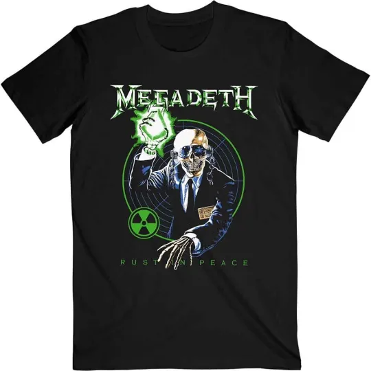 Megadeth Rust in Peace T-Shirt Vic Target RIP Anniversary Official Mens