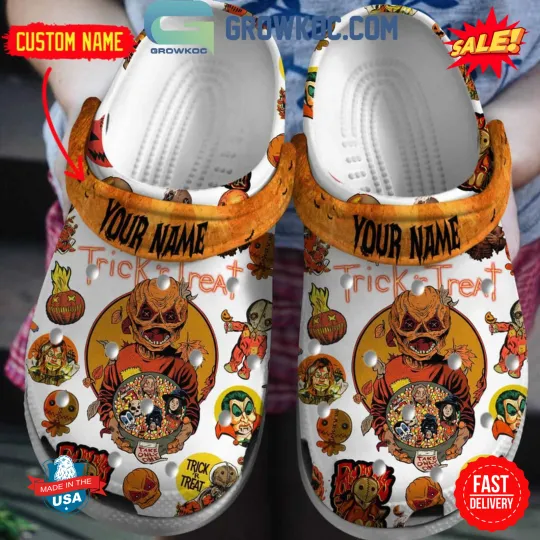 Discover Treat Or Treat Band Halloween Personalized Clogs