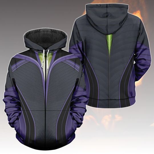 Discover Maleficent Costume Hoodie, Disney Villains Cosplay Shirt, Spooky Halloween Outfit, Fairy Gift For Her, Maleficent Cosplay Outfit