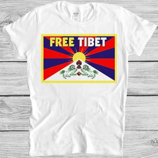 Discover Free Tibet T-Shirt China Independence Everest Cool Gift Tee