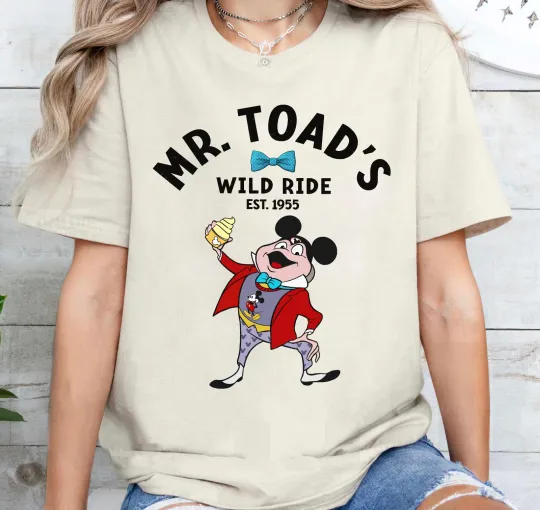 Discover Disney Retro Mr. Toad's Wild Ride 1955 Shirt Unisex Adult Kid Shirt