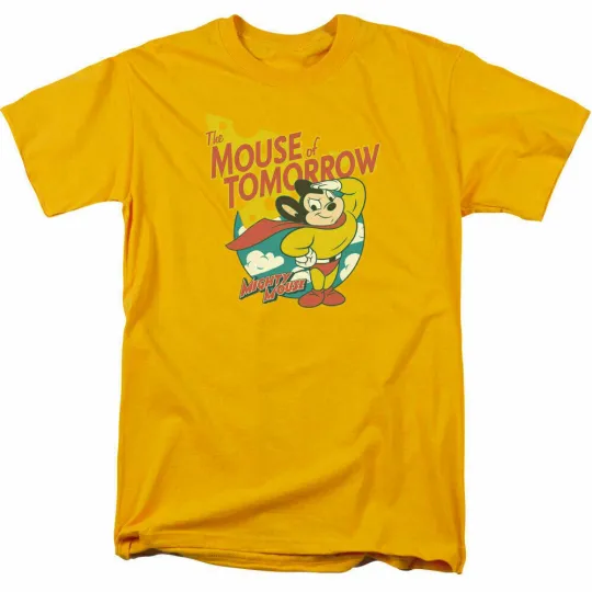 Discover Mighty Mouse Tomorrow T-Shirt Men Licensed Cartoon Clothing
