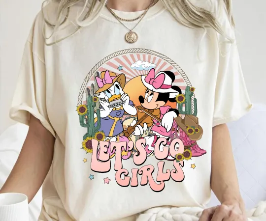 Discover Vintage Minnie Daisy Cowgirls shirts Disney Bestie Unisex Adult Kid Shirt