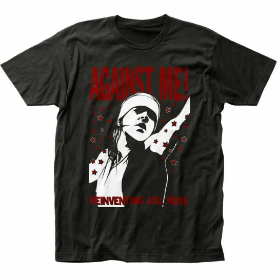 Discover Against Me! Reinventing Axl Rose T-Shirt Mens Black Rock Band Clothing