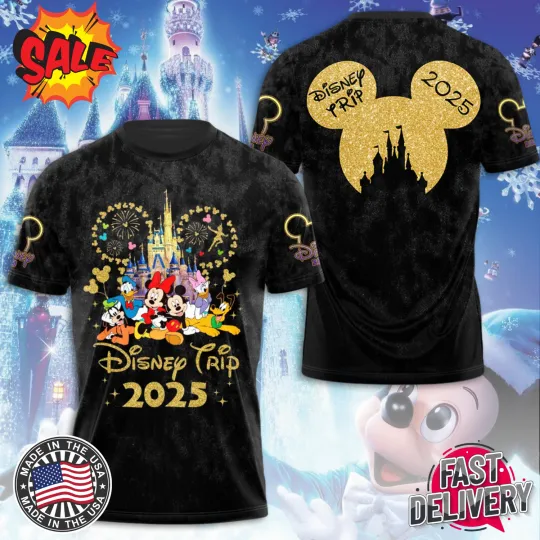 Discover Disney Trip 2025 Unisex 3D T-Shirt
