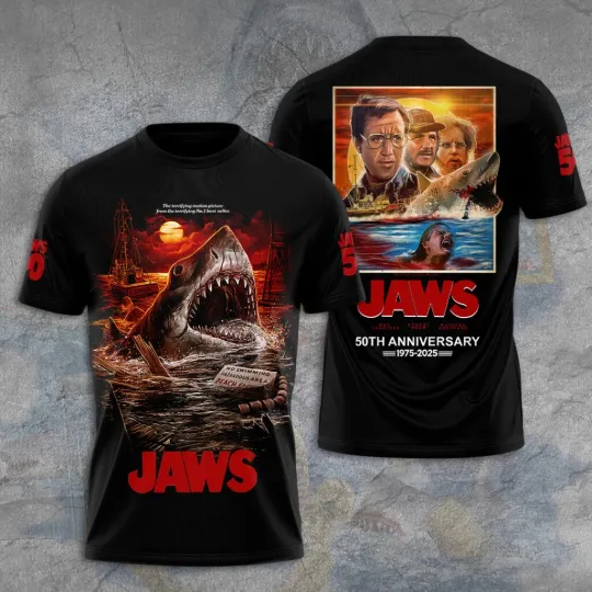 Discover Jaws 3D Unisex T-Shirt