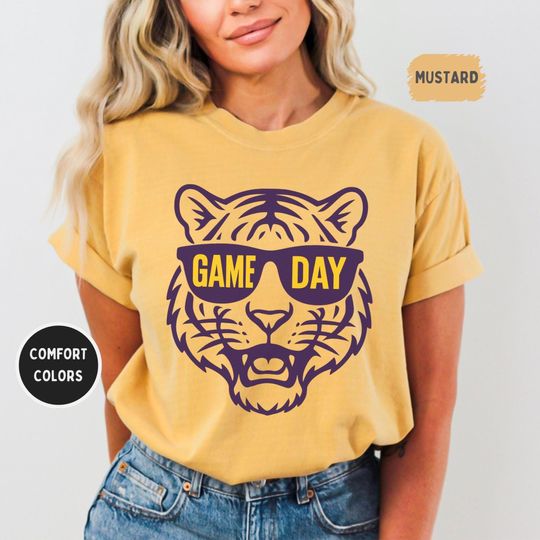 Discover Tiger Mascot T-Shirt, Vintage Game Day Tee, Sports Football Fan Gift