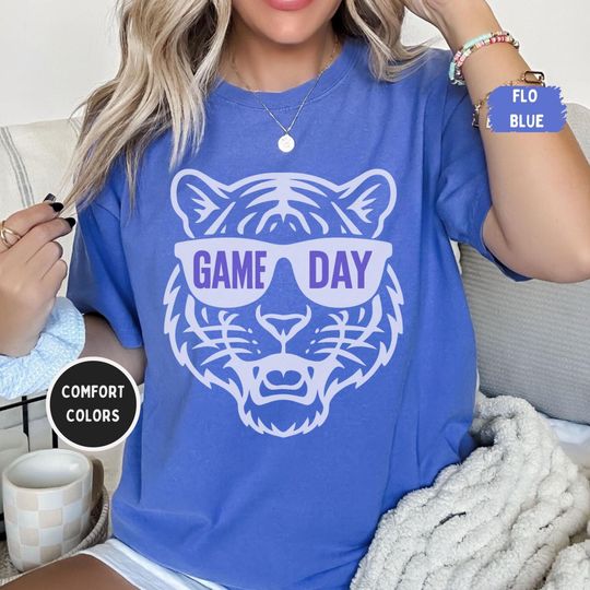 Discover Tiger T-Shirt, Vintage Game Day Tee, Sports Football Fan Gift