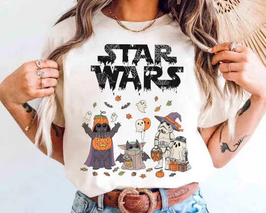 Discover Star Wars Halloween Mummy Darth Vader Stormtrooper Unisex Shirt