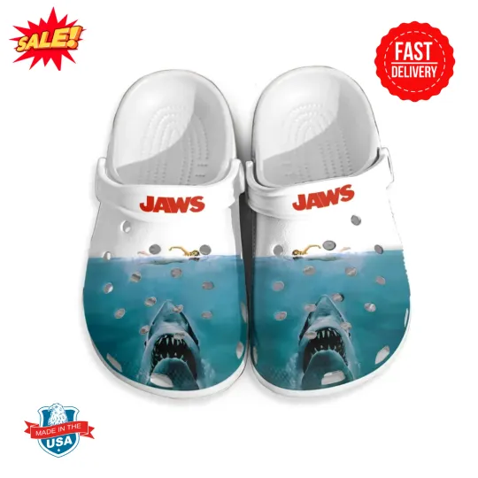 Jaws Shark Summer Clogs All Sizes