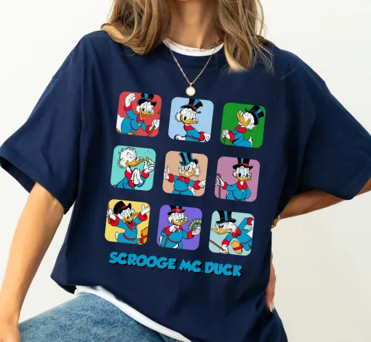 Discover Disney Scrooge McDuck Ducktales Character Unisex Adult Shirt Kid Tee
