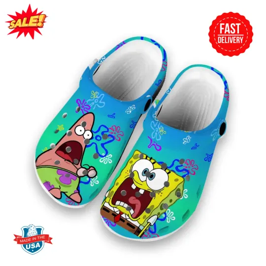 SpongeBob and Patrick Unisex Classic Clogs
