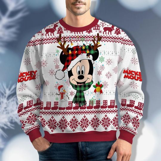 Discover Mickey Very Merry Christmas Sweater, Disney Kids Christmas Sweater, Ugly Christmas Shirt, Family Christmas Sweater, Mickey Christmas