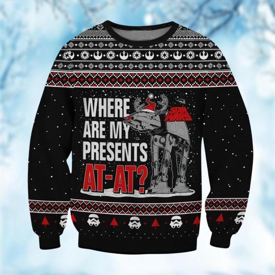 Discover The Empire Strikes Christmas Sweater, Star Wars Movie Ugly Sweater, Darth Vader Xmas Sweater,  The Battle of Hoth Sweater Shirt