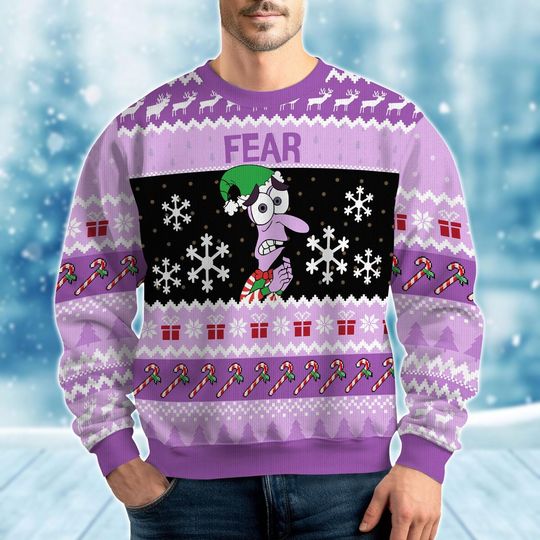 Discover Fear Inside Out Ugly Christmas Sweater, Disney Emotions Holiday Sweater, Cartoon Movie Xmas Shirt, Disneyland Trip Gift, New Year Shirt
