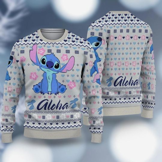 Discover Christmas Stitch Christmas Shirt, Stitch Ugly Christmas Sweater, Disney Woman Sweater, Family Christmas Sweater, Christmas Group Shirt