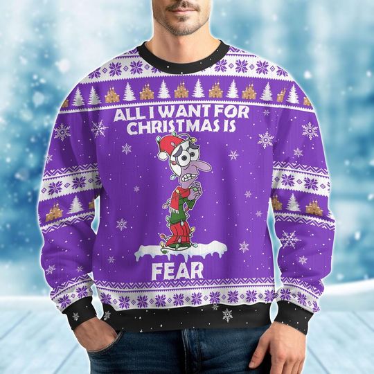 Christmas Fear Inside Out Ugly Sweater, Disney Emotions Holiday Sweater, Cartoon Movie Christmas Lights Shirt, Disneyland Trip Gift