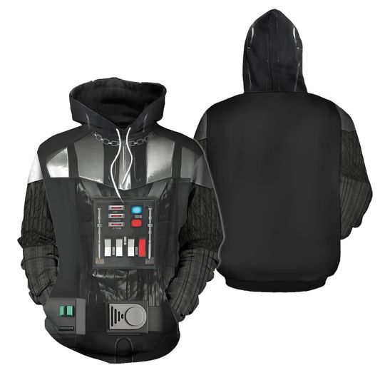 Darth Vader Cosplay Hoodie, Star Wars Jogger, Dark Side Streetwear Tracksuit, Gift for Him, Galaxy Style, Halloween Costume Gift