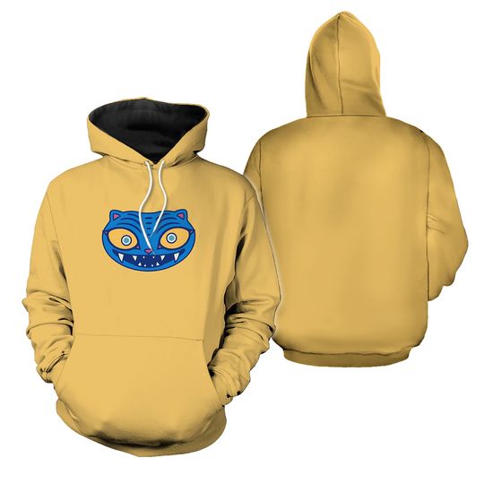 Kpop Demon Hunters Zoey Women Yellow Derpy Tiger Hoodie Cosplay Costume, Zoey, Huntrix Saja Girls Tee,Halloween Gift For Her