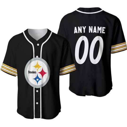 Pittsburgh Football Team Steelerss Personalized Baseball Jersey