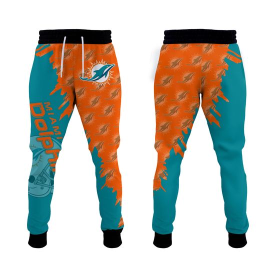 Miami Dolphins 3D Hoodie Jogger Set