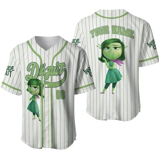 Inside Out Disgust Shirt, Personazlied Inside Out Disgust Jersey, Inside Out 2 Baseball Shirt, Inside Out Shirt, Disney Pixar Shirt