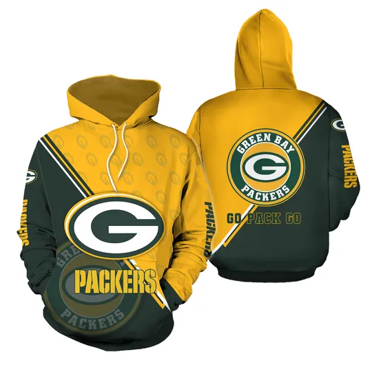Packers Football Champion 3D Hoodies, Packers Christmas 3D Sweatshirts, Green Bay Football Fan Gifts