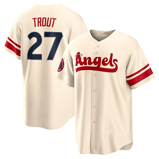 New Mike Trout #27 For fans Baseball Jersey