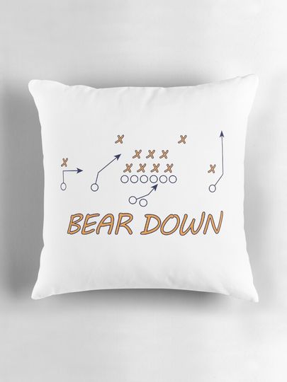 Chicago Bears Playbook - Bear Down Pillow